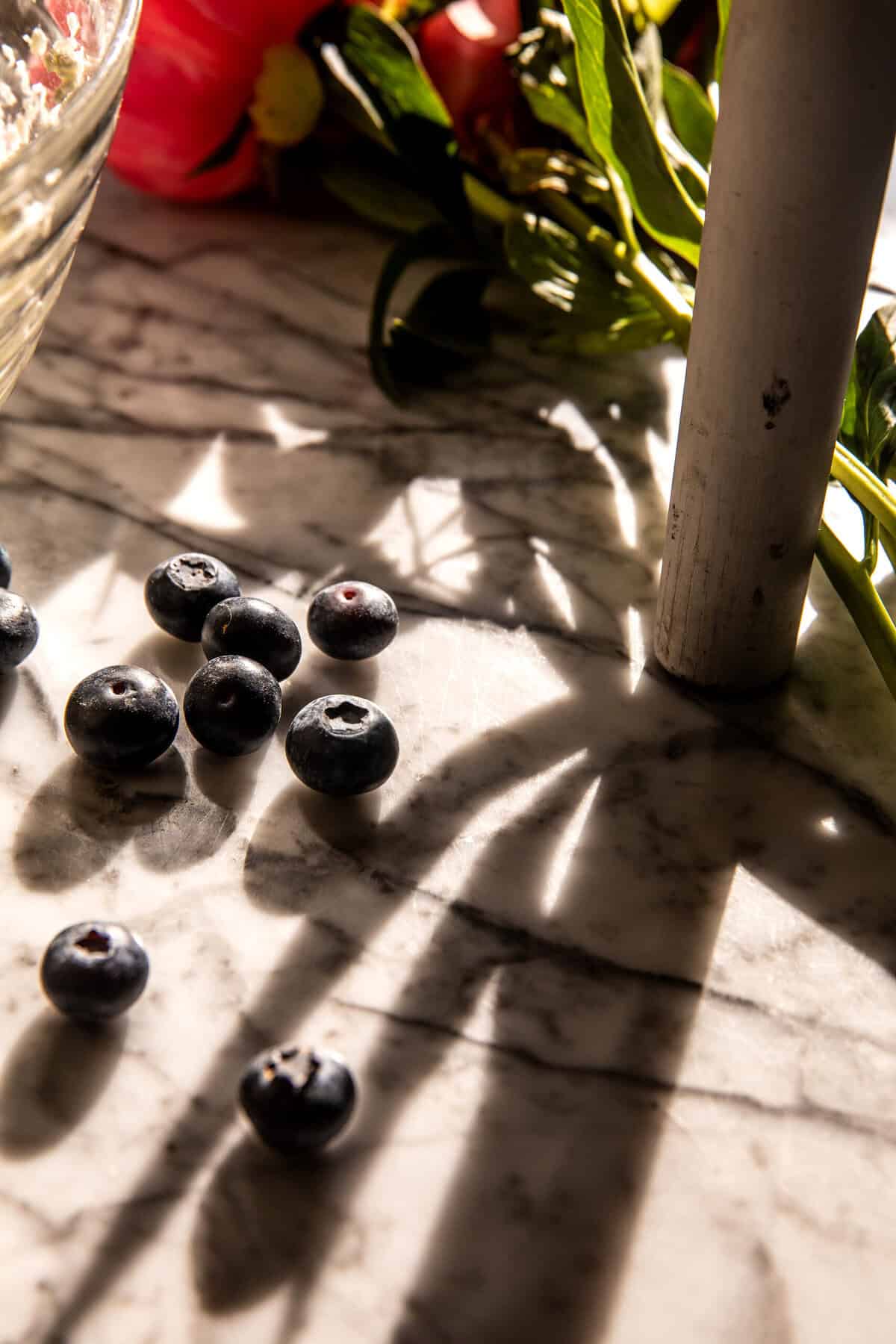 Custardy Burnt Basque Blueberry Cheesecake | halfbakedharvest.com