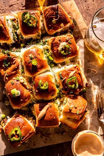 Jalapeno Pepper Jack Cheeseburger Sliders | halfbakedharvest.com