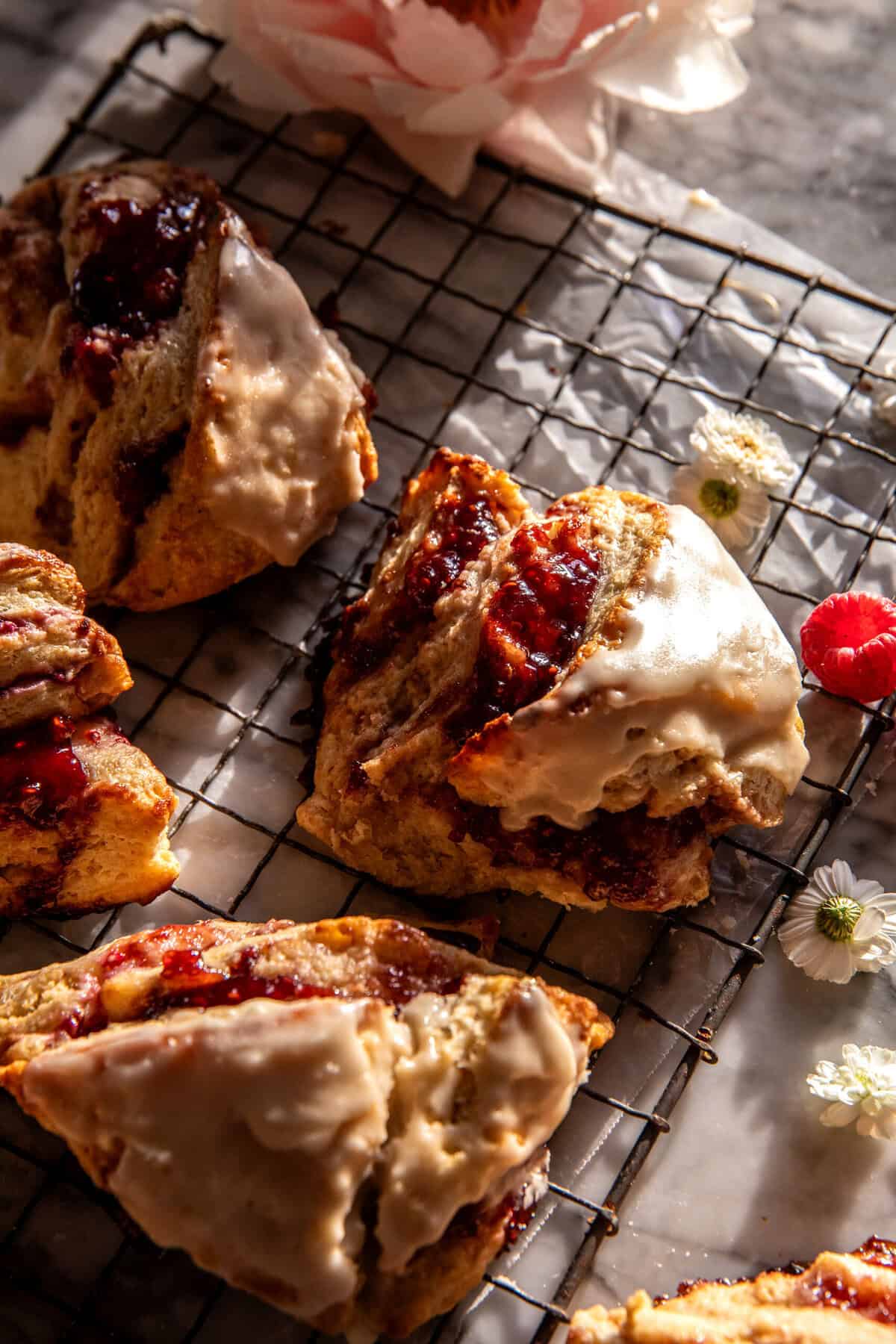 Layered Raspberry Scones | halfbakedharvest.com