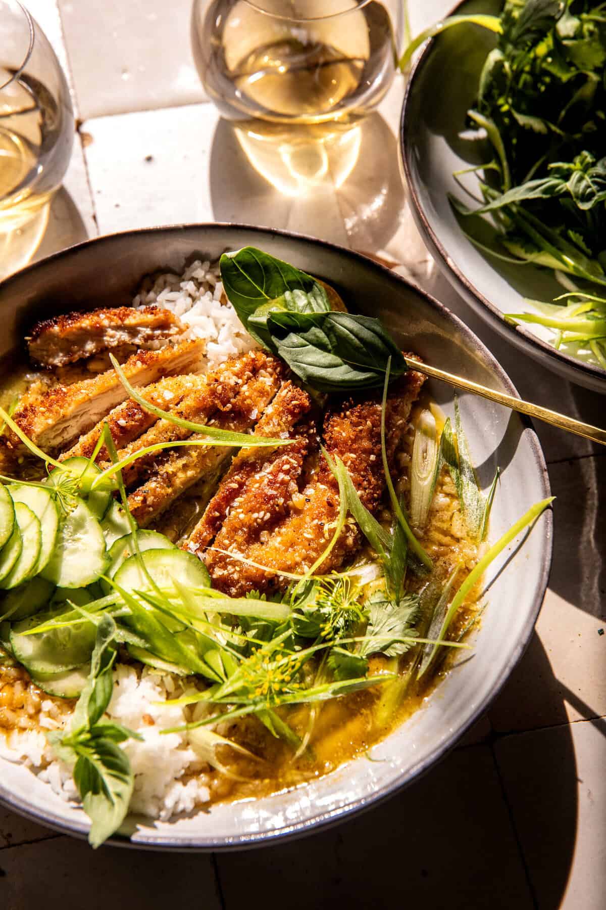 Lemon Chicken Katsu Bowls | halfbakedharvest.com