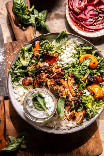 Sheet Pan Sun-Dried Tomato Chicken Bowls | halfbakedharvest.com