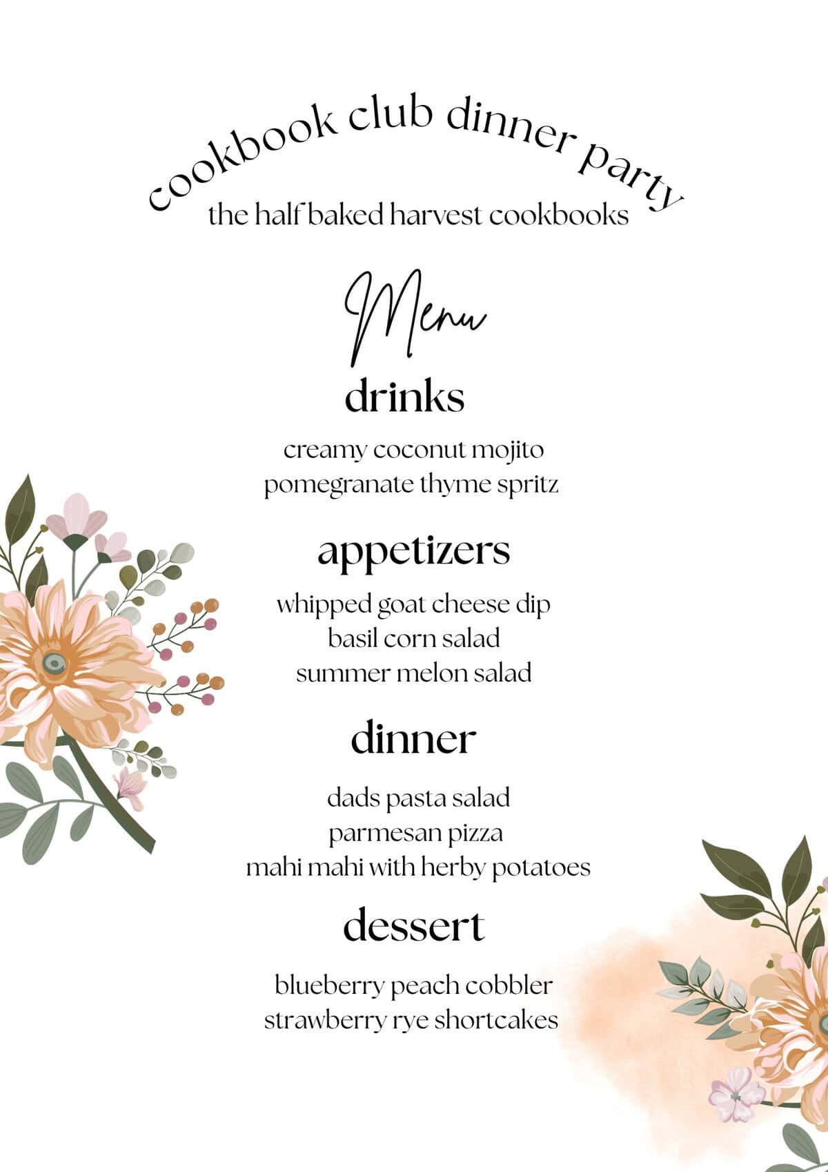 Cookbook Club Dinner Party | halfbakedharvest.com