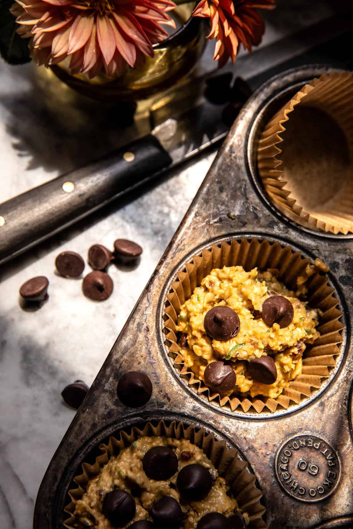 Blender Zucchini Chocolate Chip Oatmeal Muffins | halfbakedharvest.com