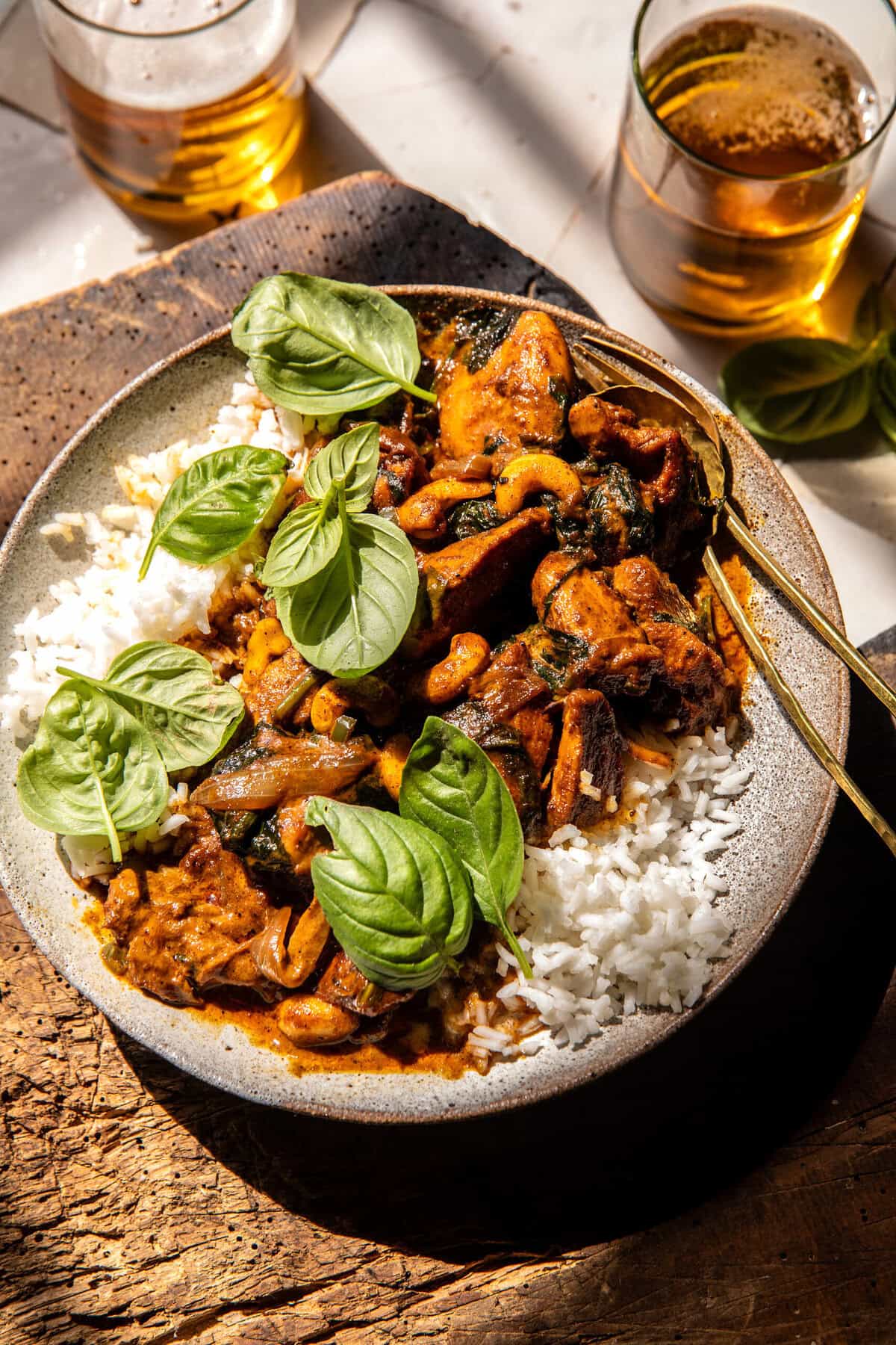 Coconut Curry Basil Chicken | halfbakedharvest.com