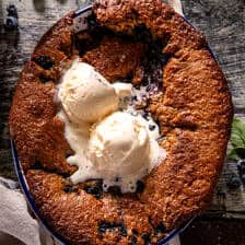 Easy Blueberry Ginger Cookie Cobbler | halfbakedharvest.com
