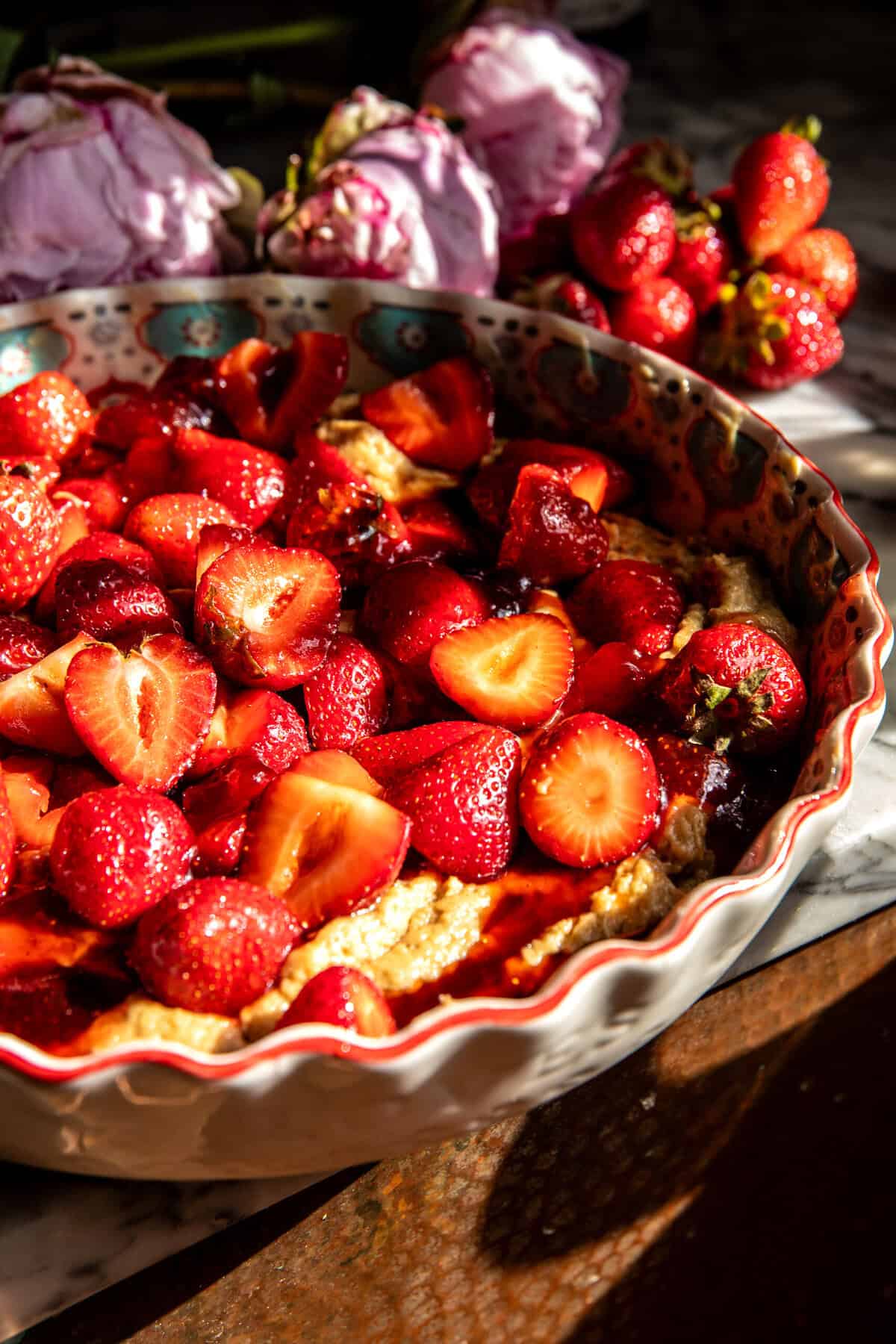 Easy Strawberry Spoon Cake | halfbakedharvest.com