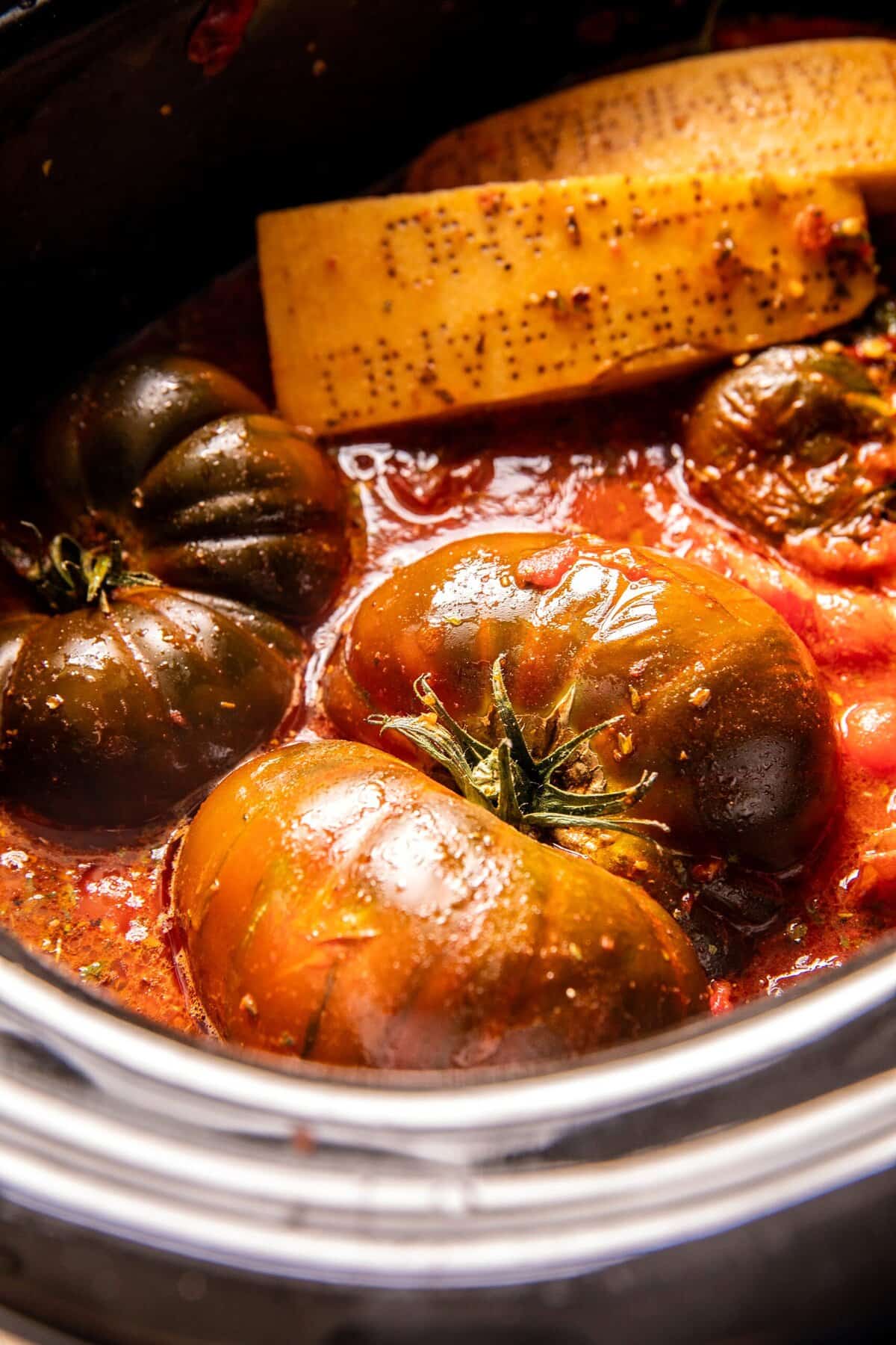 Crockpot Brown Butter Tomato and Ricotta Pasta | halfbakedharvest.com