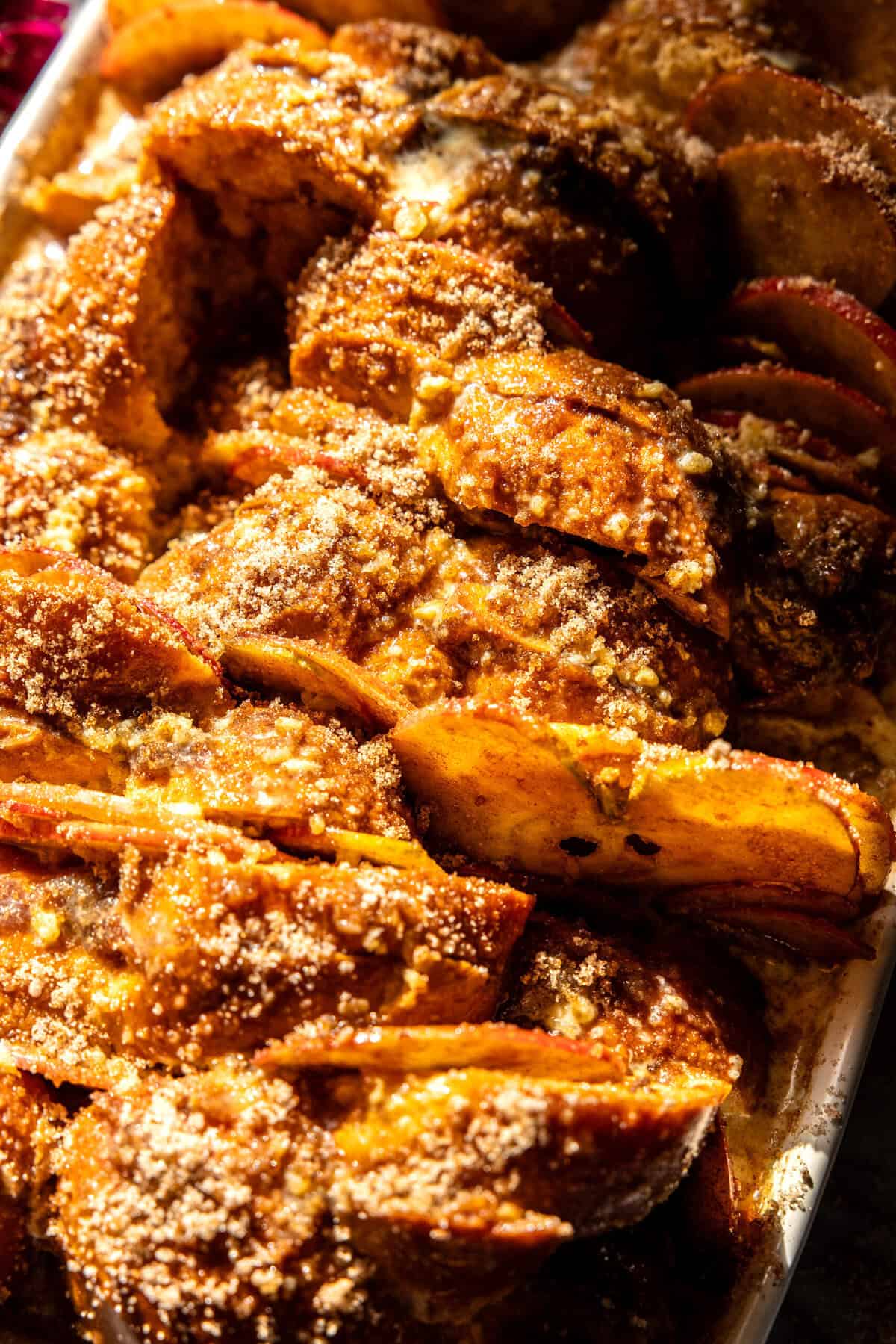 Baked Cinnamon Apple Butter French Toast | halfbakedharvest.com