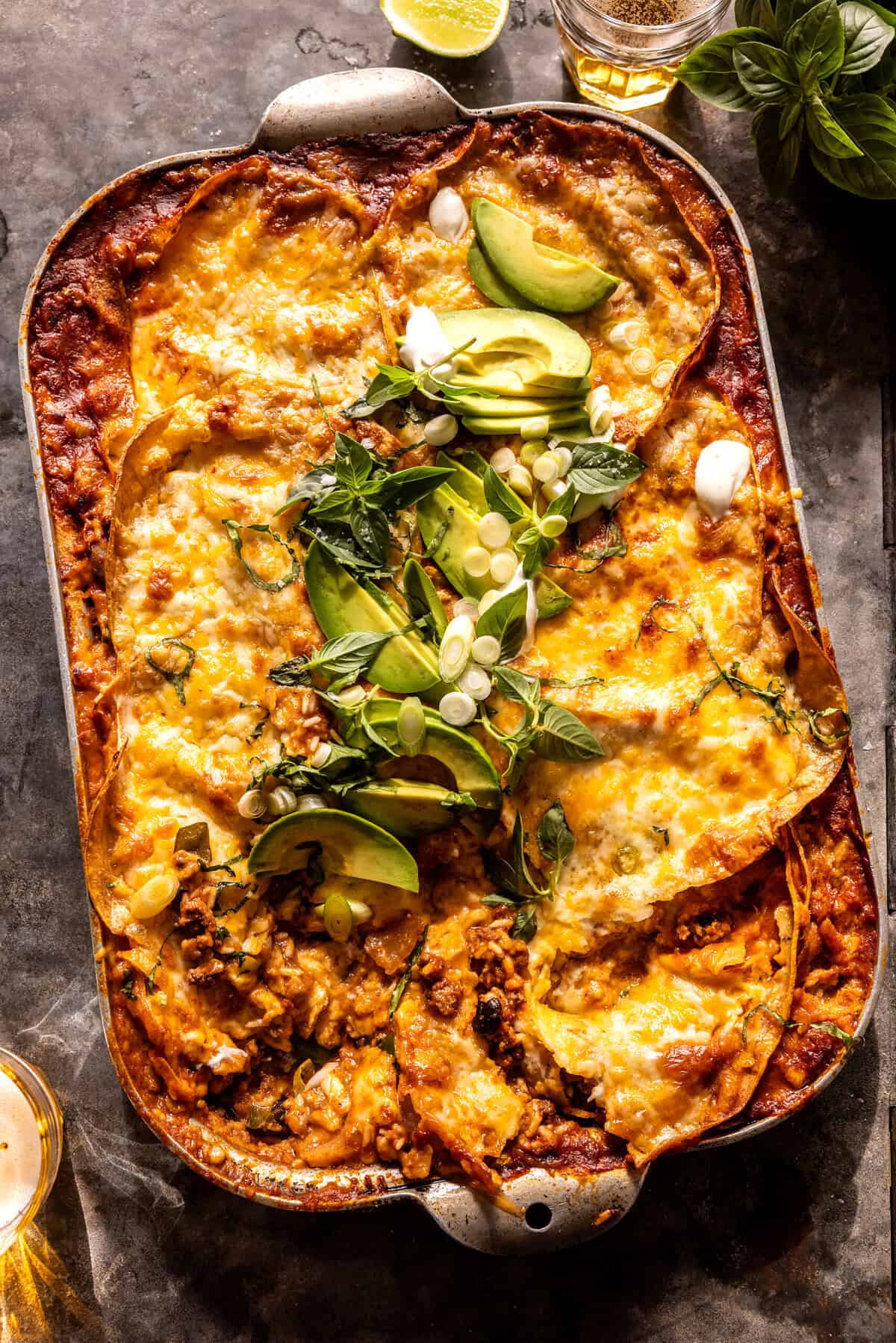 Beef Enchilada Casserole | halfbakedharvest.com