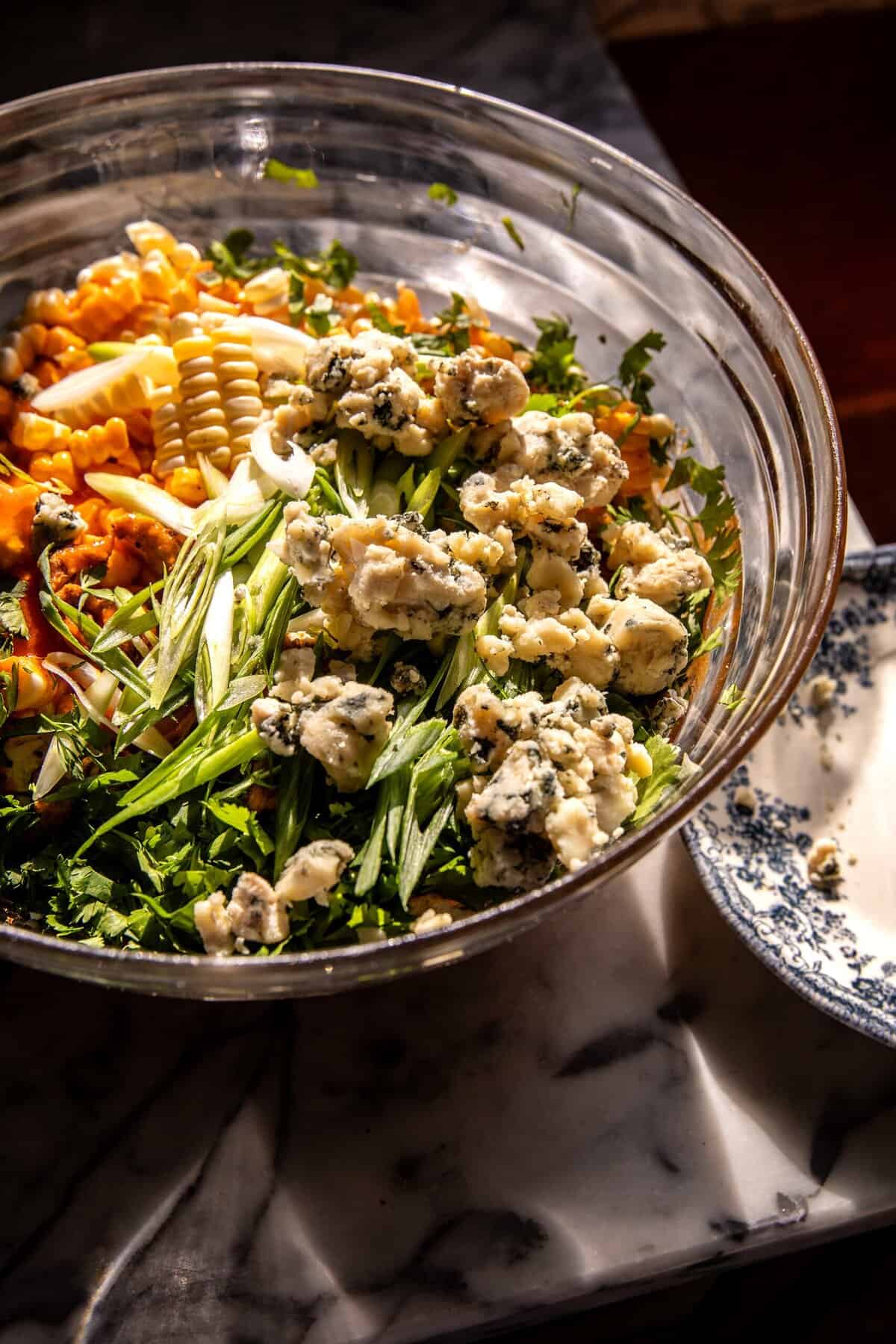 Buffalo Chicken Corn Dip | halfbakedharvest.com