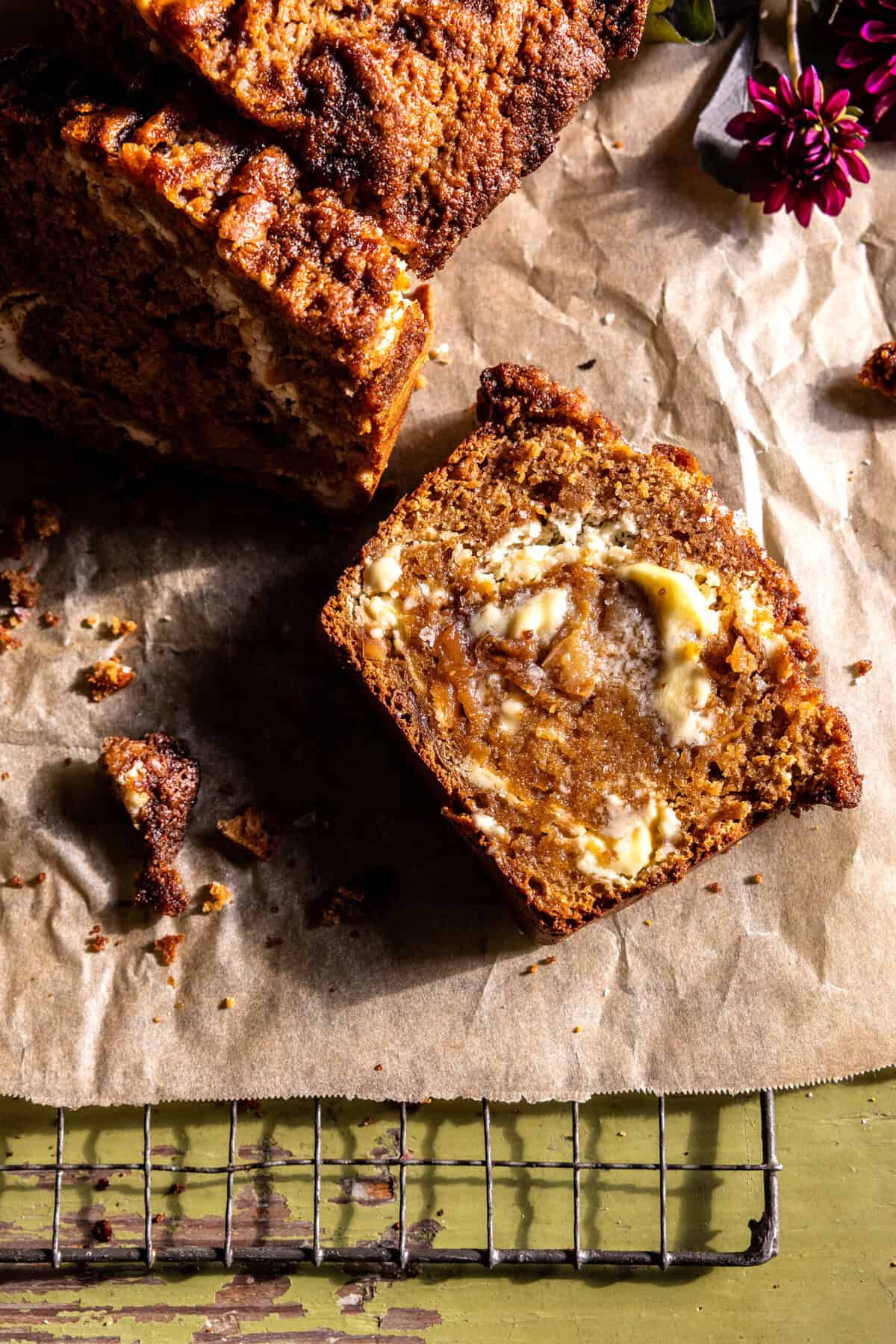 Chai Spiced Apple Butter Muffin Bread | halfbakedharvest.com
