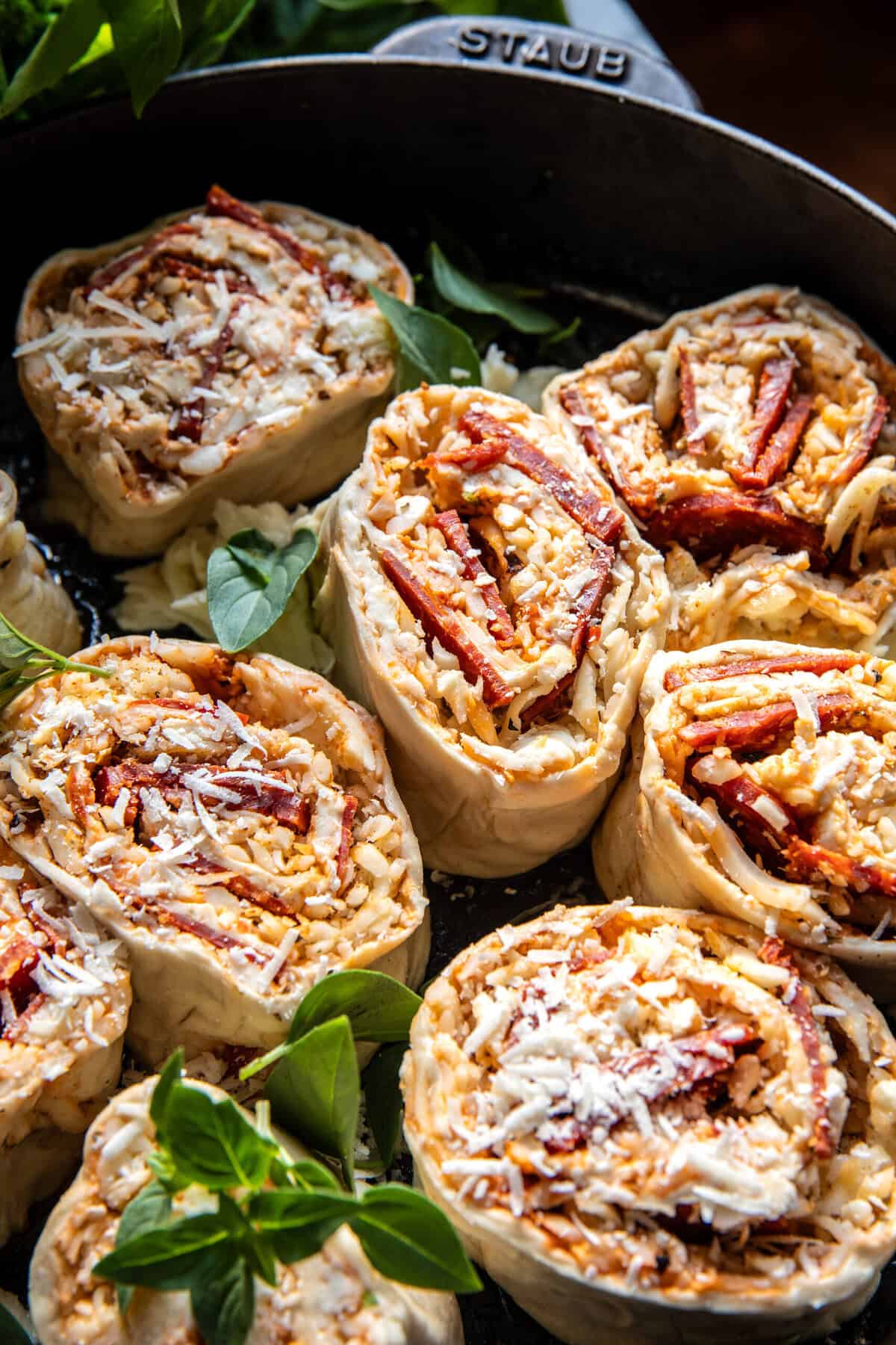 Hot Honey Pepperoni Pizza Rolls | halfbakedharvest.com