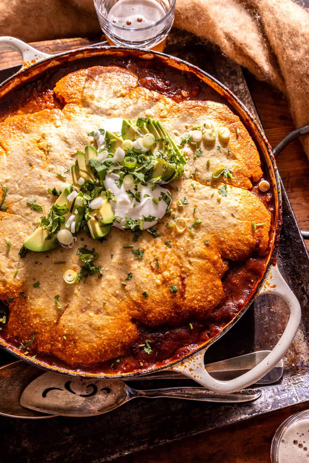 Chili Cornbread Casserole | halfbakedharvest.com