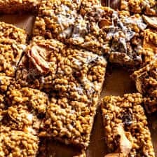 Salted Caramel Apple Rice Krispie Treats halfbakedharvest.com