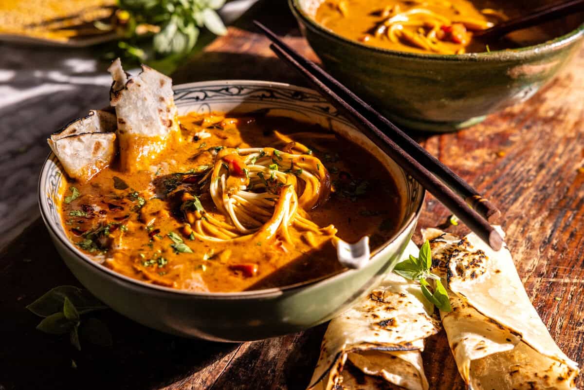 Thai Red Curry Chicken Noodle Soup | halfbakedharvest.com