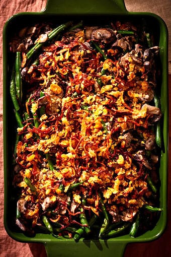 Crockpot Green Bean Casserole | halfbakedharvest.com