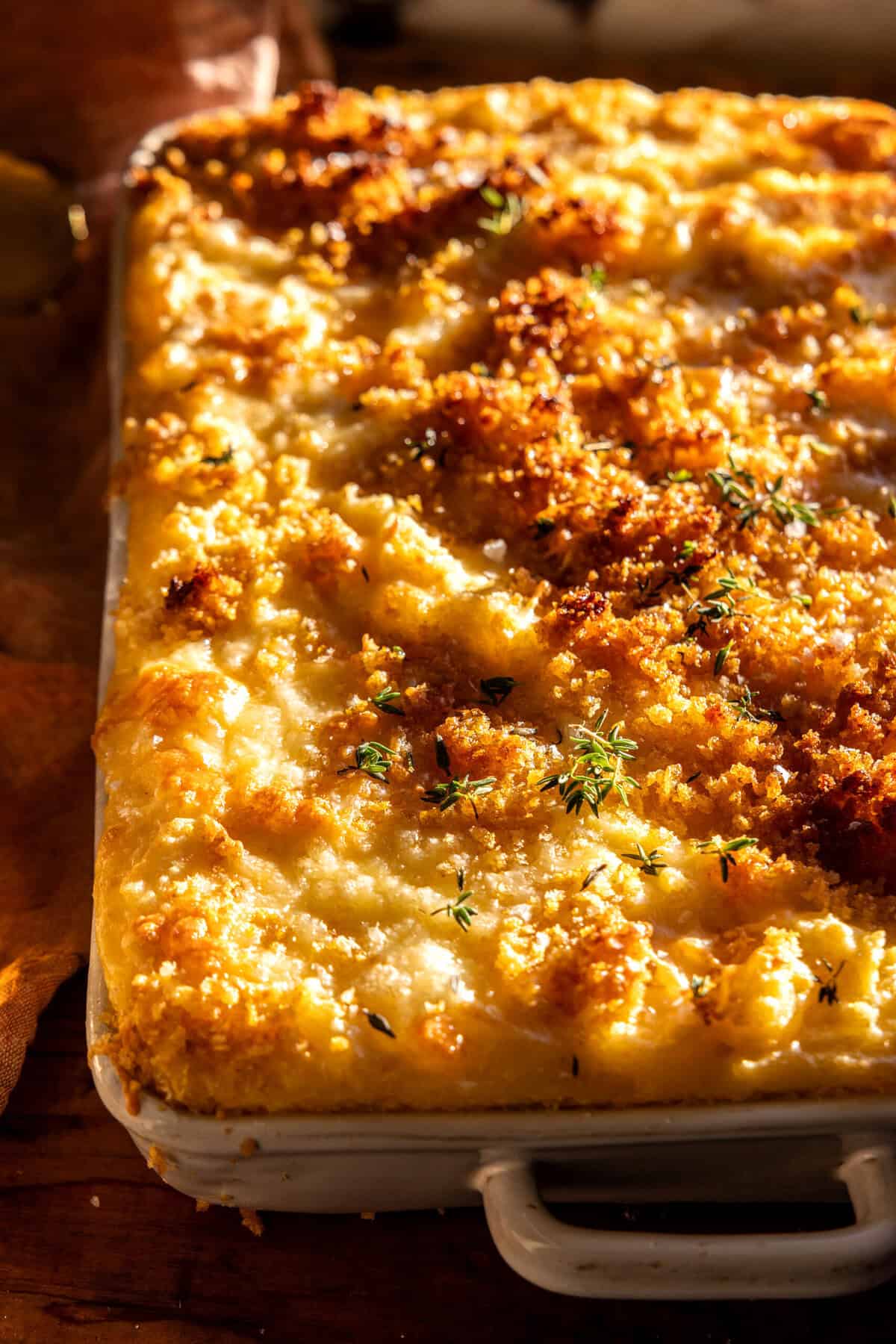 Cheesy Mashed Potato Casserole | halfbakedharvest.com
