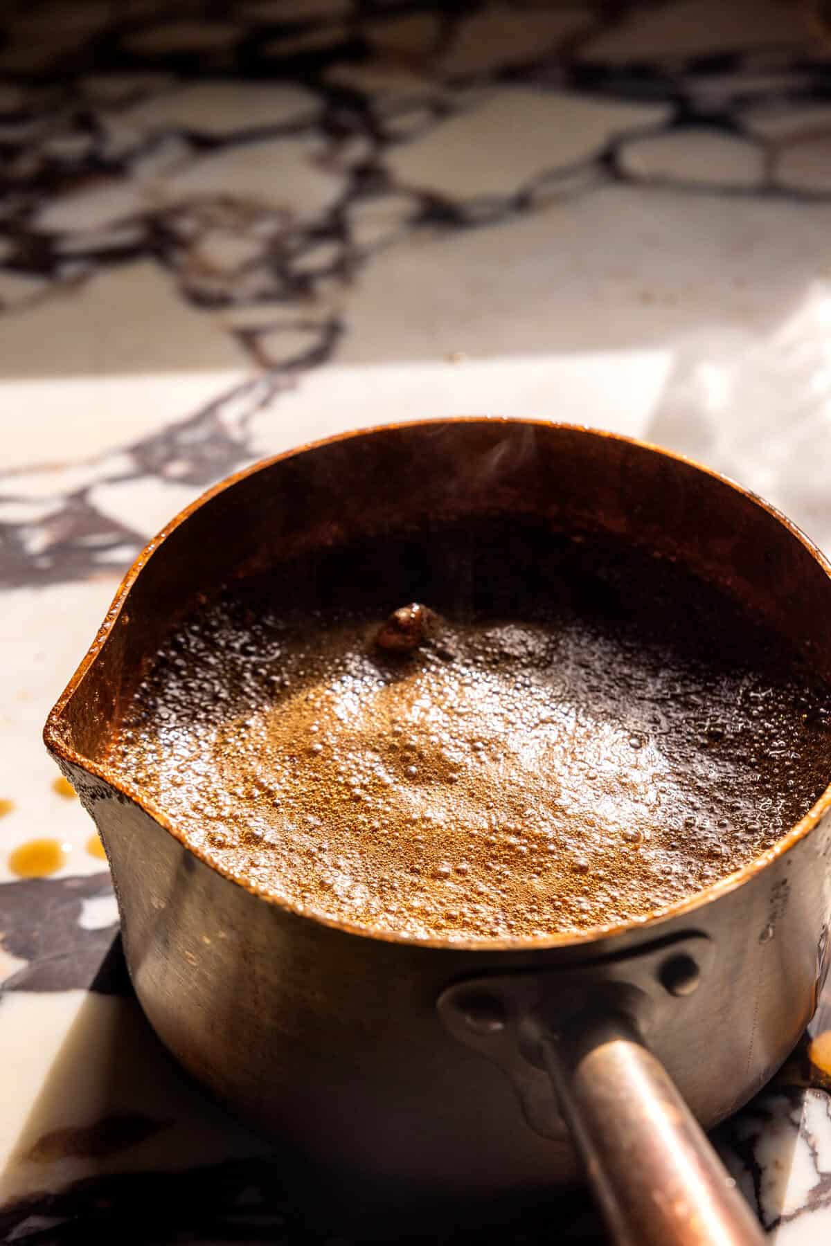 Gooey Salted Brown Sugar Maple Pecan Cookie Pie Bars | halfbakedharvest.com