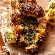 Easy Pull Apart Garlic Butter Challah Bread | halfbakedharvest.com