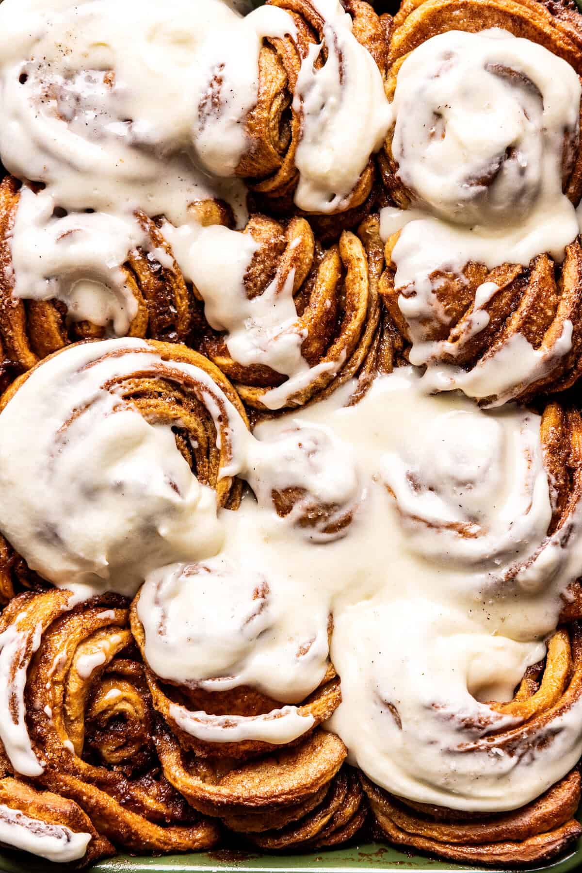 Frosted Gingerbread Cinnamon Rolls | halfbakedharvest.com