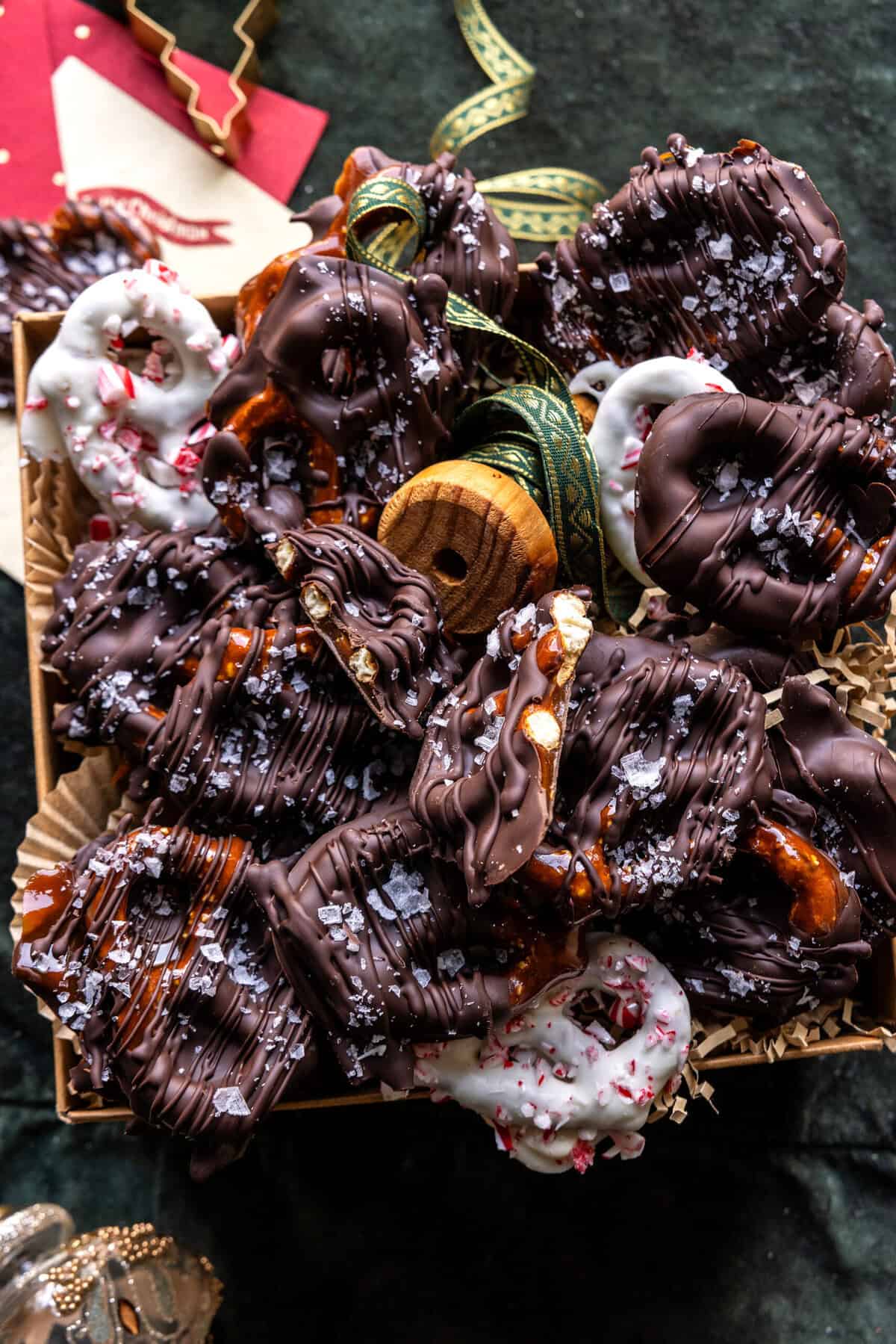 Salted Caramel Brulee Chocolate Pretzels | halfbakedharvest.com