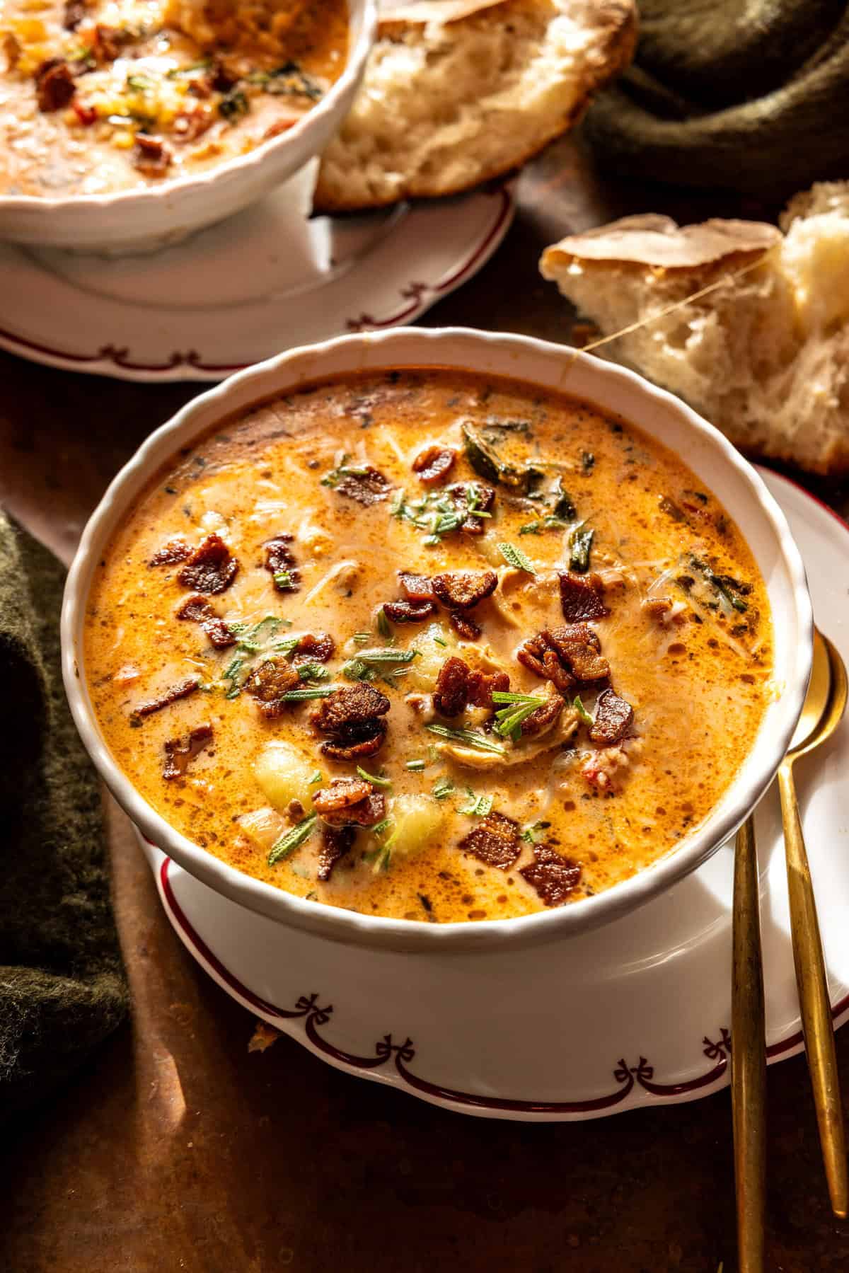 Spicy Italian Chicken Gnocchi Soup | halfbakedharvest.com