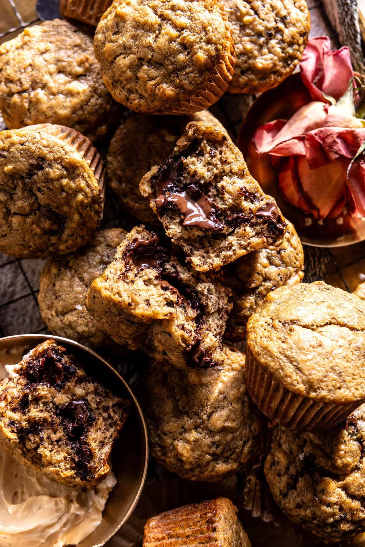 Maple Banana Nut Muffins | halfbakedharvest.com
