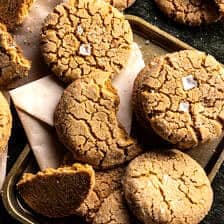 Salted Peanut Butter Cookies | halfbakedharvest.com