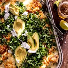 White Chicken Poblano Enchiladas | halfbakedharvest.com