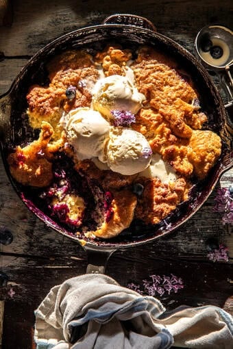 Blueberry Vanilla Bean Cobbler | halfbakedharvest.com