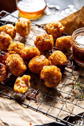 Easy Corn Fritter Muffins with Hot Honey | halfbakedharvest.com