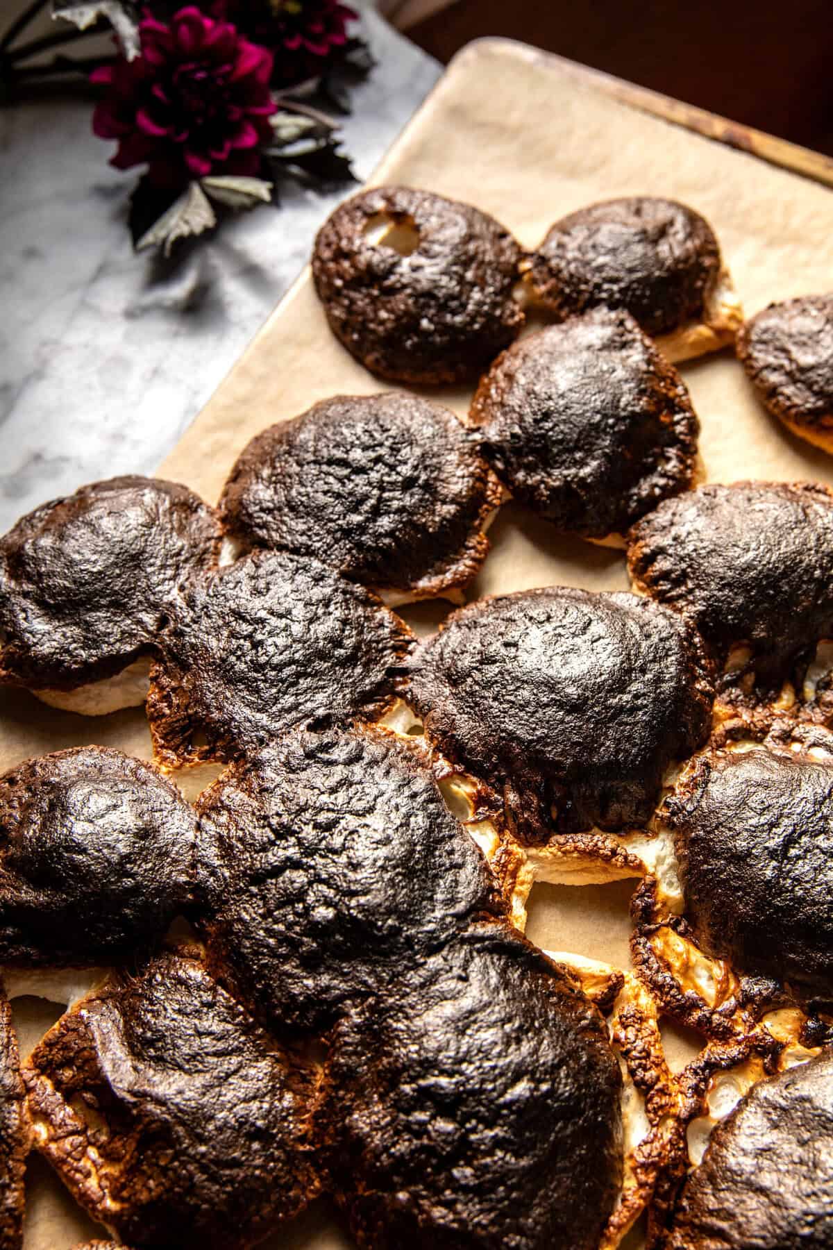 Vanilla Bean Cupcakes with Whipped Chocolate Marshmallow Frosting | halfbakedharvest.com