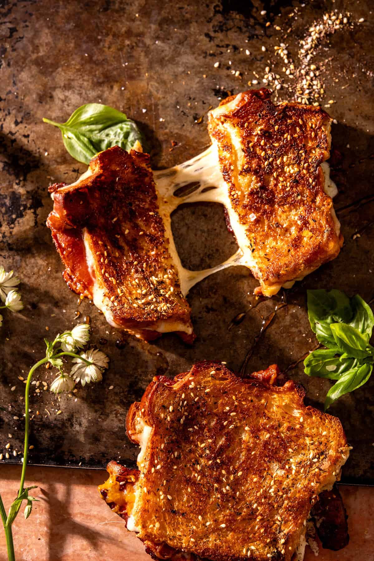 Zaโatar Bacon Grilled Cheese | halfbakedharvest.com