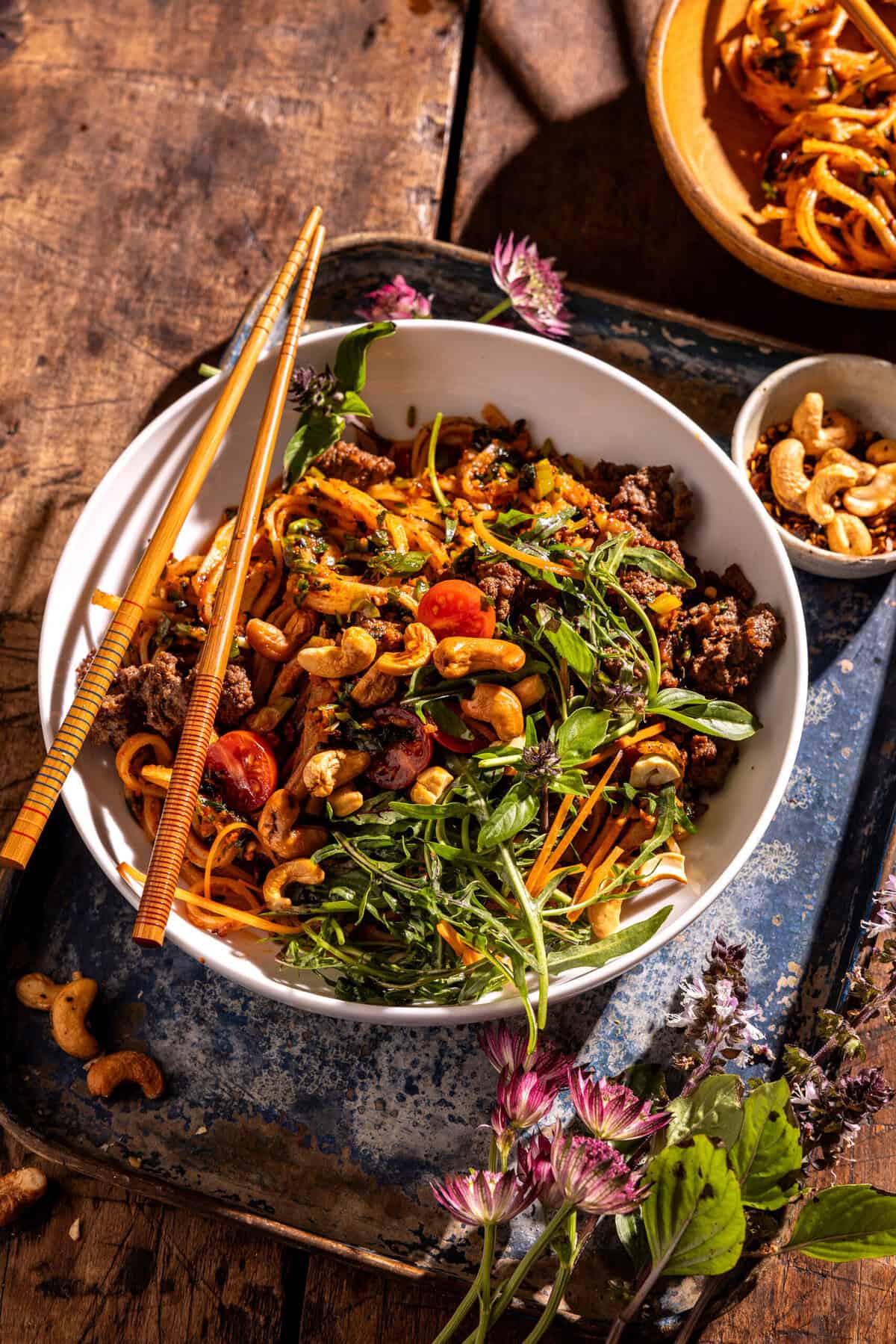 30 Minute Thai Red Curry Basil Beef Noodles | halfbakedharvest.com