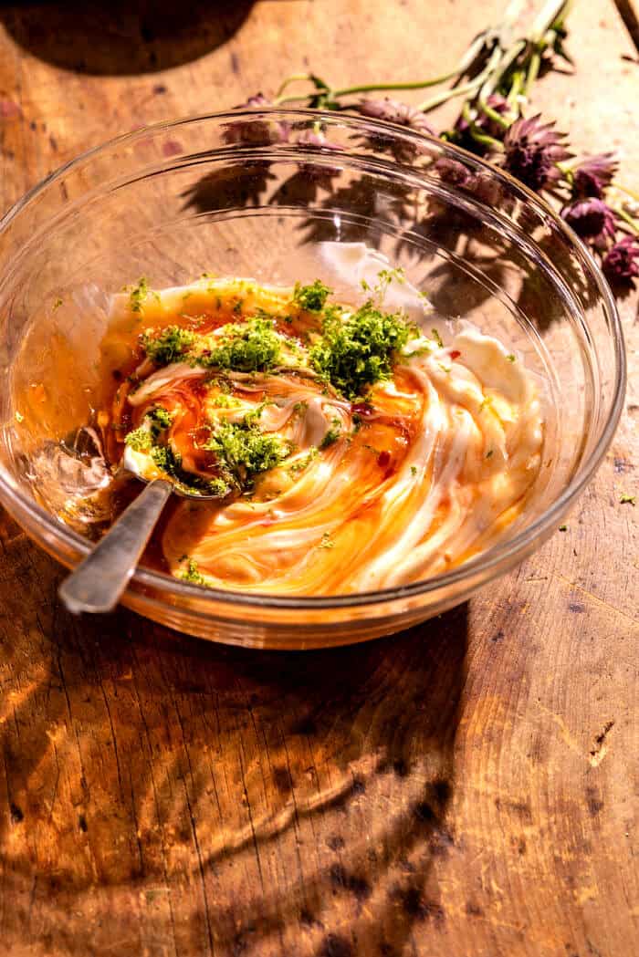 Bang Bang Salmon Bowls with Pineapple Slaw | halfbakedharvest.com