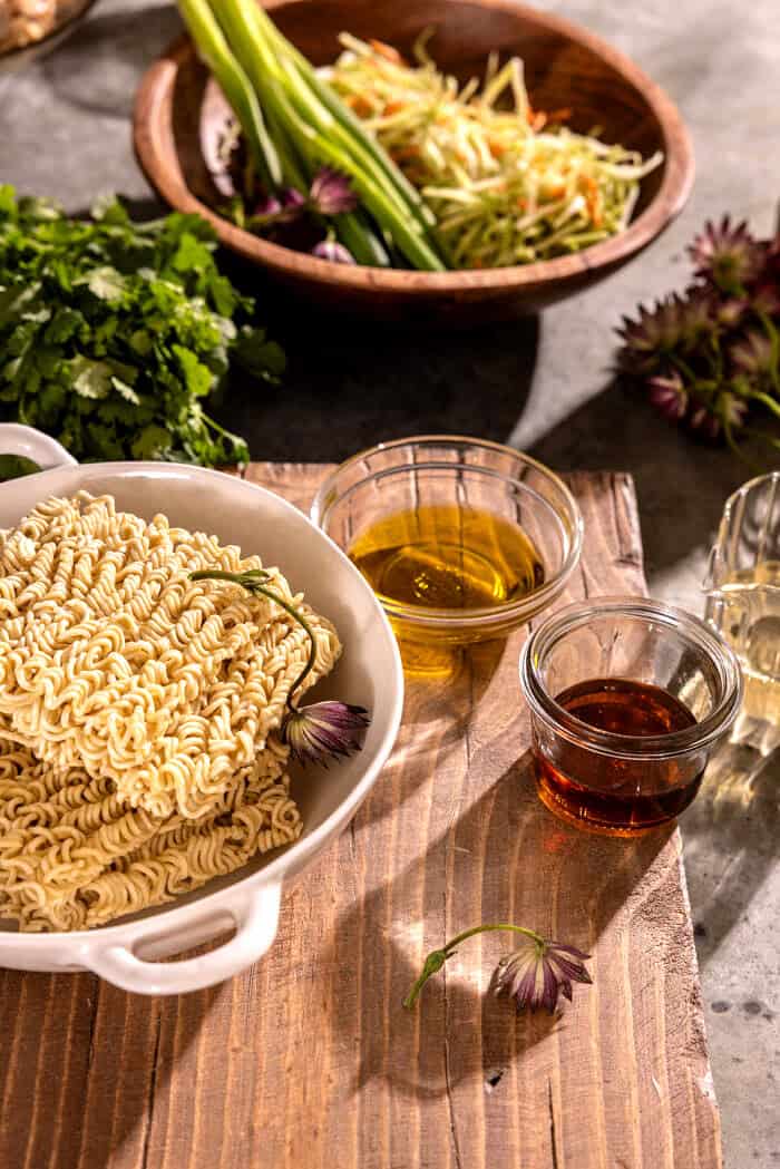 Peanut Chicken Ramen Salad | halfbakedharvest.com
